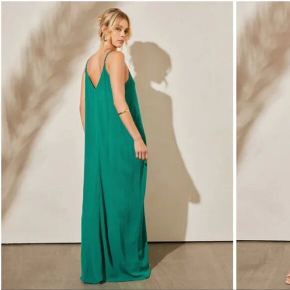 Lovestich Gauze Teal Maxi Dress Size S/M - Picture 4 of 8